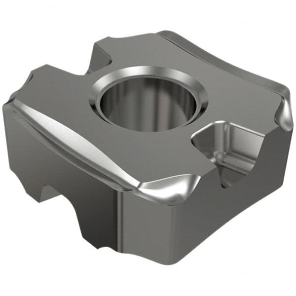 Iscar - SNMG432 EM Grade IC907 Carbide Turning Insert - TiAlN/TiN Finish, 90° Square, 1/2" Inscr Circle, 3/16" Thick, 1/32" Corner Radius - Exact Tooling