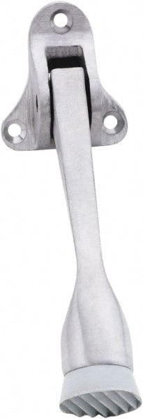 IVES - 4" Projection Floor Door Stop - Screw Mount, Satin Chrome Finish - Exact Tooling