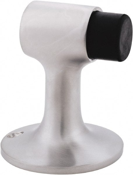 IVES - 4" Projection Floor Door Stop - Screw Mount, Satin Chrome Finish - Exact Tooling