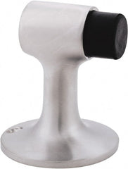 IVES - 4" Projection Floor Door Stop - Screw Mount, Satin Chrome Finish - Exact Tooling