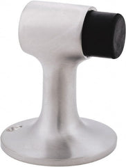 IVES - 4" Projection Floor Door Stop - Screw Mount, Satin Chrome Finish - Exact Tooling