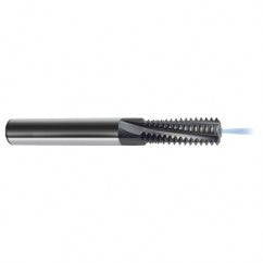 M8 x 1.0 3FL Carbide Thread Mill Tap-Coolant Thru-TiCN - Exact Tooling
