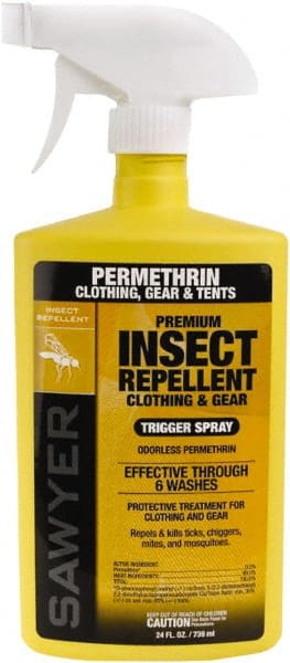 Sawyer - 24 oz 0.5% Permethrin Pump Spray - For Mosquitos, Ticks, Mites, Chiggers, Flies - Exact Tooling