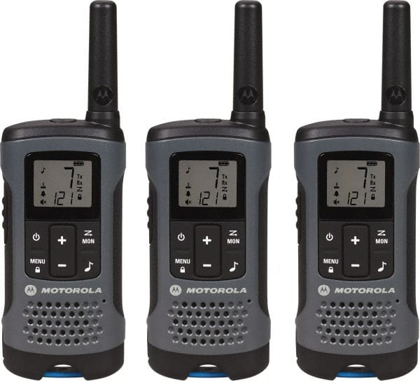 Motorola - 16 Mile Range, 22 Channel, 0.5 & 1.5 Watt, Series Talkabout, Recreational Two Way Radio - FRS/GMRS Band, 462.55 to 467.7125 Hz, AA & NiMH Battery, 12 NiMH & 29 AA hr Life, 12.87" High x 10.83" Wide x 1.78" Deep, Low Battery Alerts - Exact Tooling