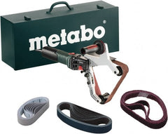 Metabo - 1-1/2 x 30", 2,400 to 8,900 RPM Air Belt Sander - 0.25 hp, 1,650 to 5,500 SFPM - Exact Tooling