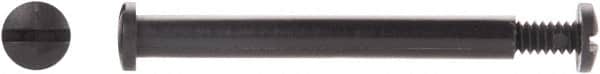 Made in USA - #10-24 Thread Screw & Barrel, Pan Head, Slotted Drive, Nylon Sex Bolt & Binding Post - Uncoated, 3/8" Screw Length, 3/8" Long Barrel, Grade 6/6 - Exact Tooling