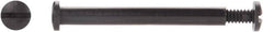 Made in USA - #10-24 Thread Screw & Barrel, Pan Head, Slotted Drive, Nylon Sex Bolt & Binding Post - Uncoated, 3/8" Screw Length, 3/8" Long Barrel, Grade 6/6 - Exact Tooling