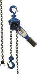Value Collection - 1,500 Lb Lifting Capacity, 10' Lift Height, Lever Hoist - Made from Chain, 33 Lb Avg Pull to Lift Rated Load, 1 Chain - Exact Tooling