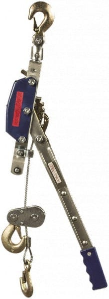 Value Collection - 4,000 Lb Lifting Capacity, 8-1/2' Lift Height, Puller Hoist - Made from Wire Rope - Exact Tooling