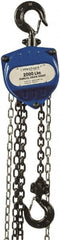 Value Collection - 2,000 Lb Lifting Capacity, 15' Lift Height, Hand Hoist - Made from Chain, 36' Overhaul to Lift 1', 79 Lb Avg Pull to Lift Rated Load, 1 Chain - Exact Tooling