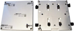 Mitee-Bite - Square Aluminum CNC Clamping Pallet - 379mm Wide x 379mm Long x 25.4mm Thick - Exact Tooling