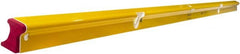 Stabila - 96" Long 3 Vial R-Beam Level - Aluminum, Yellow, 2 Plumb & 1 Level Vials - Exact Tooling