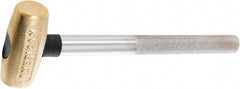 American Hammer - 1-1/2 Lb Head 1-1/4" Face Brass Hammer - Exact Tooling