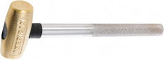 American Hammer - 1 Lb Head 1-1/8" Face Brass Hammer - Exact Tooling