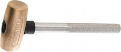 American Hammer - 2 Lb Head 1-1/2" Face Bronze Head Hammer - Exact Tooling