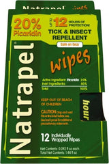 Natrapel - 12 Count 20% Picaridin Towelette - For Mosquitos, Ticks - Exact Tooling