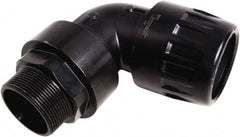 Transair - 1-1/2" ID, 40mm OD, 90° Male Elbow - Plastic, 232 Max psi, 2 Male NPT - Exact Tooling