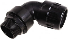 Transair - 1-1/2" ID, 40mm OD, 90° Male Elbow - Plastic, 232 Max psi, 1-1/4 Male NPT - Exact Tooling