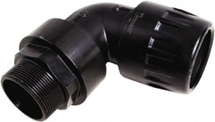 Transair - 7/8" ID, 25mm OD, 90° Male Elbow - Plastic, 232 Max psi, 1 Male NPT - Exact Tooling