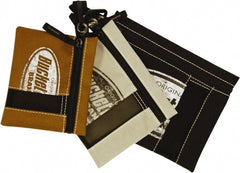Bucket Boss - 3 Pocket Holster - Canvas, Cream, Brown & Black, 7" Wide x 9" High - Exact Tooling