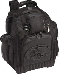 Dead On - 34 Pocket Black Polyester Backpack Tool Bag - 17" Wide x 10" Deep x 20" High - Exact Tooling