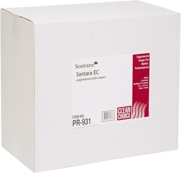 NuTrend Disposables - Dry General Purpose Wipes - Pop-Up, 9" x 16-1/2" Sheet Size, White - Exact Tooling