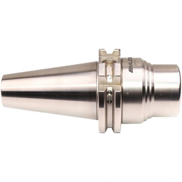 Emuge - ISO40 Taper Shank, 3/4" Hole Diam x 40mm Nose Diam Milling Chuck - 63mm Projection, Through-Spindle Coolant, Balanced to 20,000 RPM - Exact Tooling