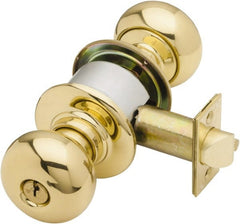 Schlage - Bright Brass Storeroom Knob Lockset - Exact Tooling