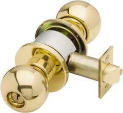 Schlage - Bright Brass Storeroom Knob Lockset - Exact Tooling