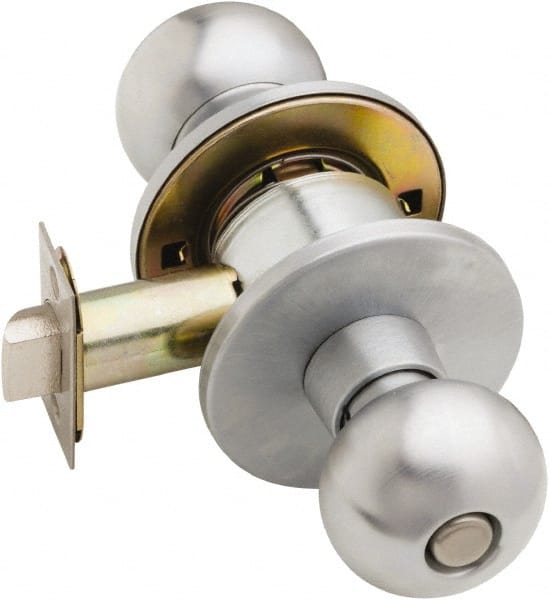 Falcon - Satin Chrome Privacy Knob Lockset - Exact Tooling