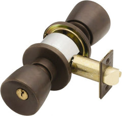 Schlage - 1-3/8 to 1-7/8" Door Thickness, Oil Rubbed Bronze Storeroom Knob Lockset - Exact Tooling
