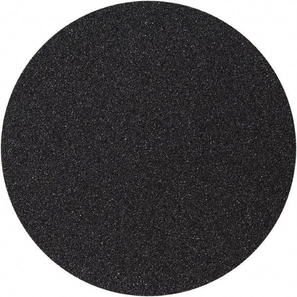 Camel Grinding Wheels - 8" Diam, 120 Grit Silicon Carbide Adhesive PSA Disc - Fine Grade, Black, C Weighted Backing, Flexible - Exact Tooling