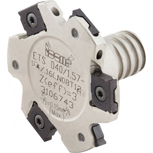 Iscar - Multimaster 1/2" Stepped Shank Milling Tip Insert Holder & Shank - T08 Neck Thread, 3-1/2" OAL, Tungsten MM S-A Tool Holder - Exact Tooling