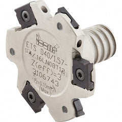 Iscar - Multimaster 1/2" Stepped Shank Milling Tip Insert Holder & Shank - T08 Neck Thread, 3-1/2" OAL, Tungsten MM S-A Tool Holder - Exact Tooling