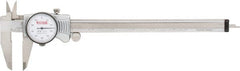 SPI - 0" to 8" Range, 0.001" Graduation, 0.1" per Revolution, Dial Caliper - White Face, 1.97" Jaw Length, Accurate to 0.0015" - Exact Tooling