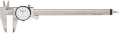 SPI - 0" to 8" Range, 0.001" Graduation, 0.1" per Revolution, Dial Caliper - White Face, 1.97" Jaw Length, Accurate to 0.0015" - Exact Tooling