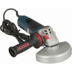 Bosch - 6" Wheel Diam, 9,300 RPM, Corded Angle & Disc Grinder - 5/8-11 Spindle, 120 Volts, 13 Amps - Exact Tooling