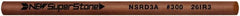 Value Collection - Round Ceramic Finishing Stick - 100mm Long x 2.35mm Wide x 2.4mm Thick, 300 Grit - Exact Tooling