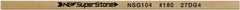 Value Collection - Flat Ceramic Finishing Stick - 100mm Long x 2mm Wide x 10mm Thick, 180 Grit - Exact Tooling