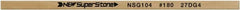 Value Collection - Flat Ceramic Finishing Stick - 100mm Long x 0.8mm Wide x 6mm Thick, 180 Grit - Exact Tooling
