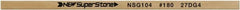 Value Collection - Flat Ceramic Finishing Stick - 100mm Long x 0.5mm Wide x 4mm Thick, 180 Grit - Exact Tooling
