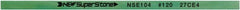 Value Collection - Flat Ceramic Finishing Stick - 100mm Long x 2mm Wide x 6mm Thick, 120 Grit - Exact Tooling