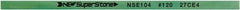 Value Collection - Flat Ceramic Finishing Stick - 100mm Long x 2mm Wide x 4mm Thick, 120 Grit - Exact Tooling