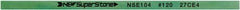 Value Collection - Flat Ceramic Finishing Stick - 100mm Long x 1mm Wide x 6mm Thick, 120 Grit - Exact Tooling