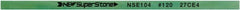 Value Collection - Flat Ceramic Finishing Stick - 100mm Long x 1mm Wide x 4mm Thick, 120 Grit - Exact Tooling
