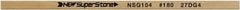 Value Collection - Flat Ceramic Finishing Stick - 100mm Long x 0.8mm Wide x 10mm Thick, 180 Grit - Exact Tooling