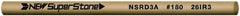 Value Collection - Round Ceramic Finishing Stick - 50mm Long x 3mm Wide x 3mm Thick, 180 Grit - Exact Tooling