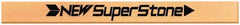 Value Collection - Flat Ceramic Finishing Stick - 40mm Long x 0.8mm Wide x 6mm Thick, 400 Grit - Exact Tooling