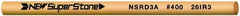 Value Collection - Round Ceramic Finishing Stick - 100mm Long x 2.35mm Wide x 2.4mm Thick, 400 Grit - Exact Tooling