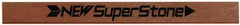 Value Collection - Flat Ceramic Finishing Stick - 40mm Long x 0.8mm Wide x 4mm Thick, 300 Grit - Exact Tooling
